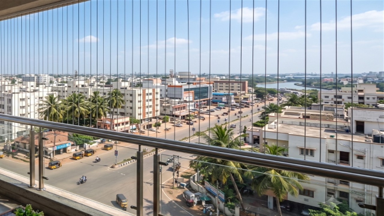 Jagannaickpur Historic Belt - Invisible Safety Grill Installation in Kakinada