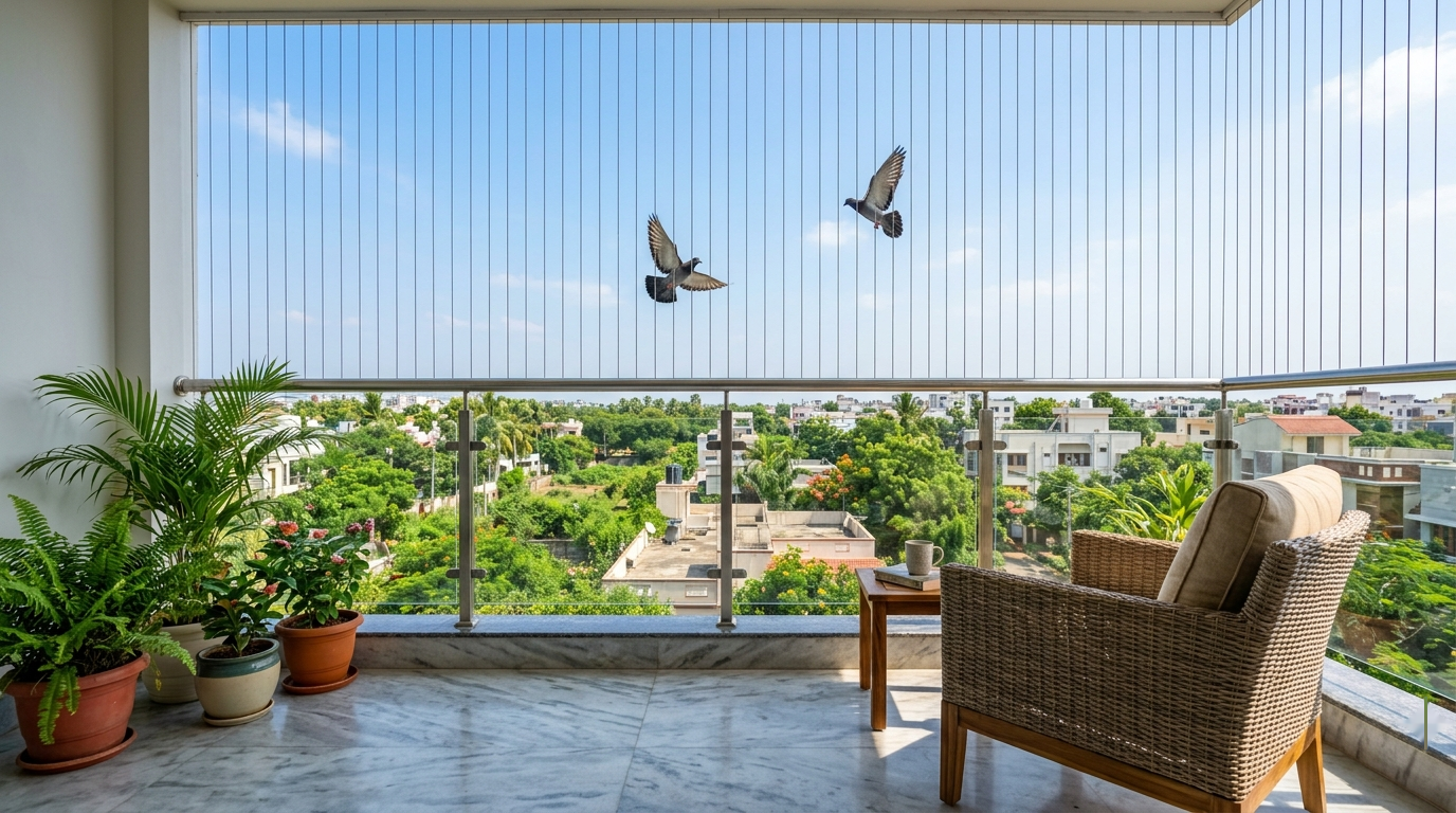 Sri Krishna Gated Society Balcony Design Concept